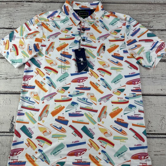 William Murray Other - William Murray Boat Jam Performance Polo Short Sleeve Size Small -‎ NWT MSRP $88